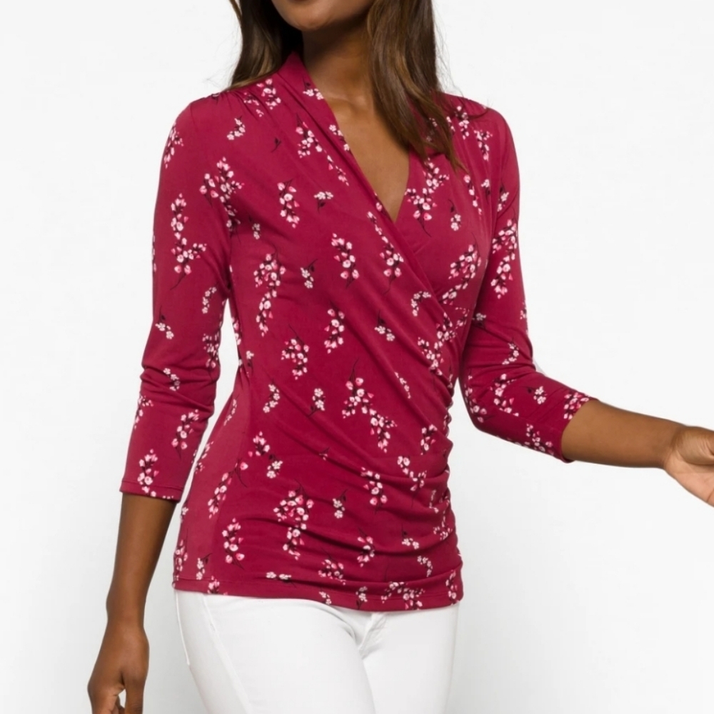 41 Hawthorn Henri Ruched Detail Knit Top XL